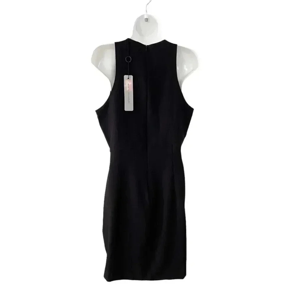 NWT Black Halo Brett Sleeveless Draped Mini Dress size 8 - Picture 7 of 10